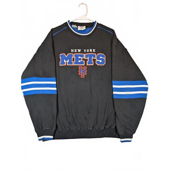Lee Sport New York Mets Crewneck Sweatshirt Spellout Armpit Vent Logo Mens XL